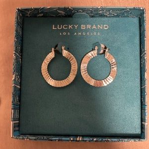 Lucky Brand Silver Hoop Earrings